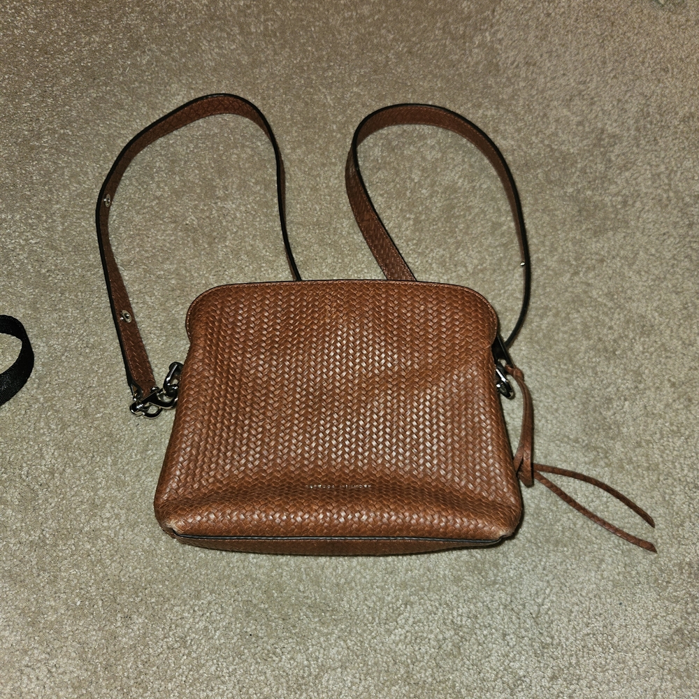 Rebecca Minkoff Woven Leather Crossbody Bag - Brown - Picture 3 of 4